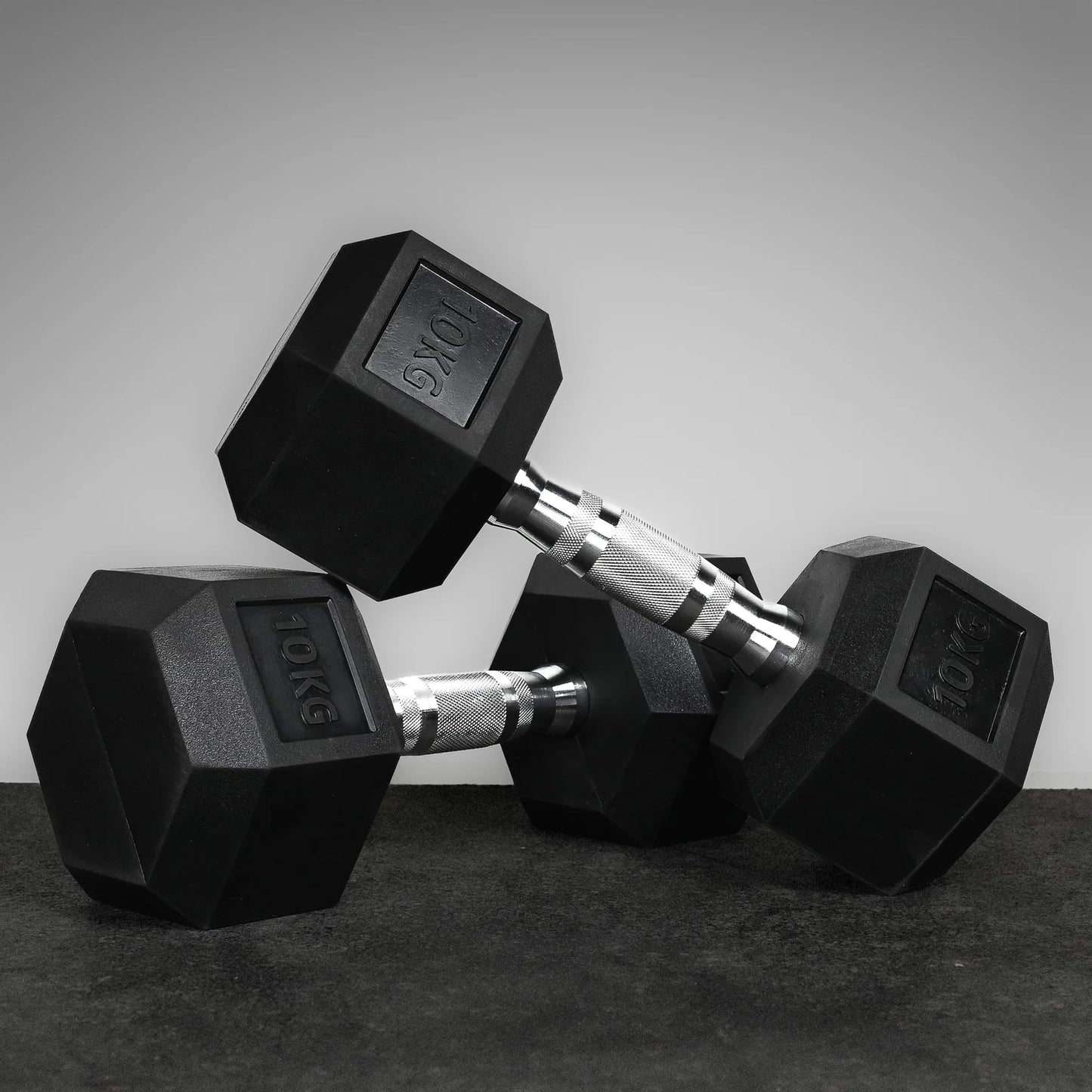 Cast Iron Plate & Hex Dumbbell Package