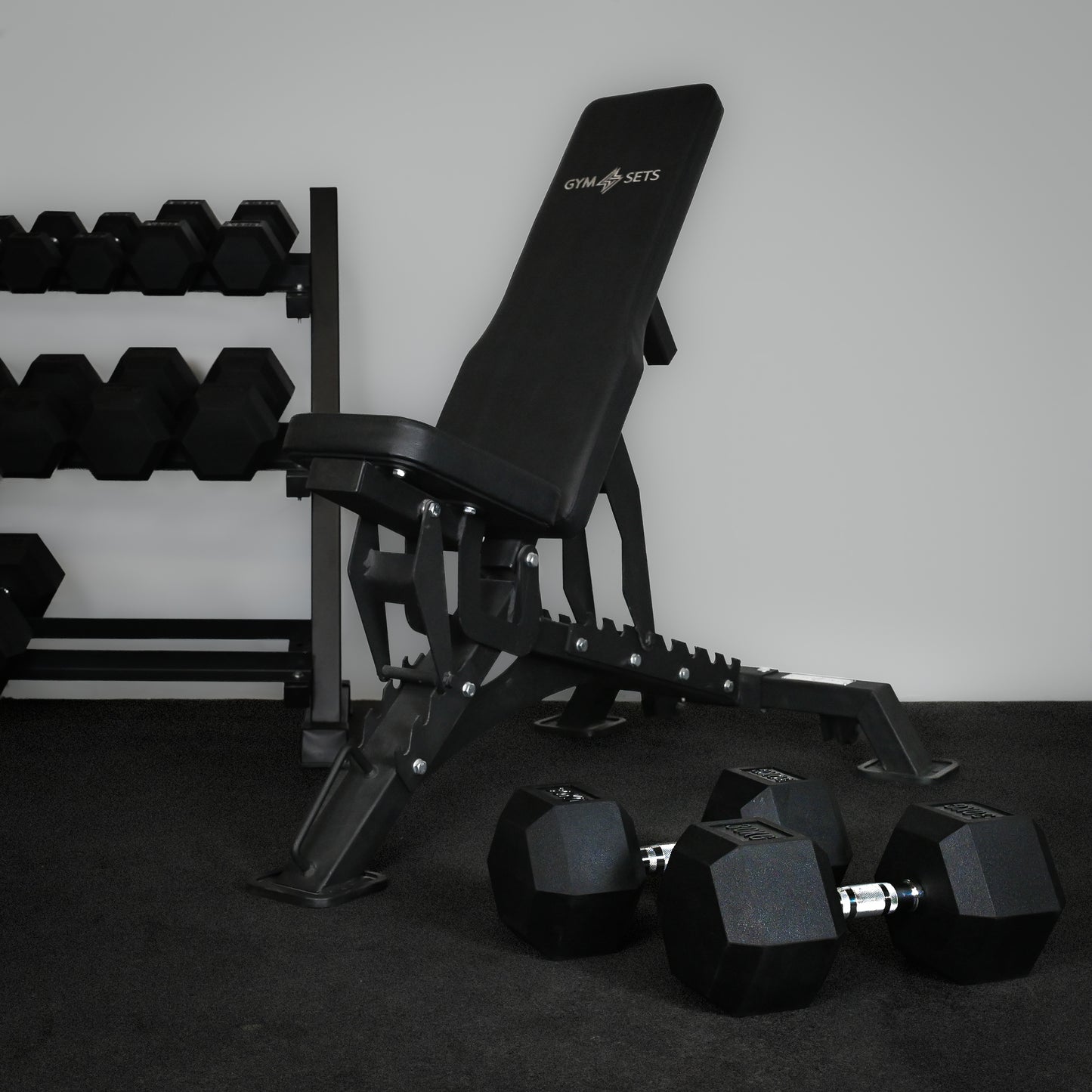 GYMSETS™ Tri Leg Commercial Gym Weight Bench