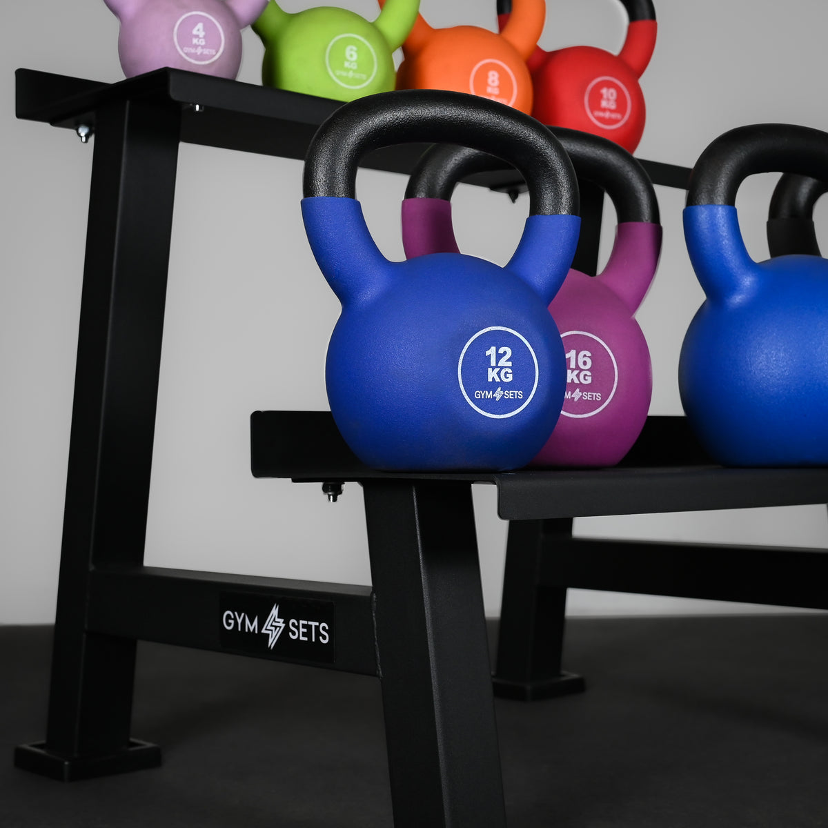 GymSets Half Cast Iron Kettlebell Rack