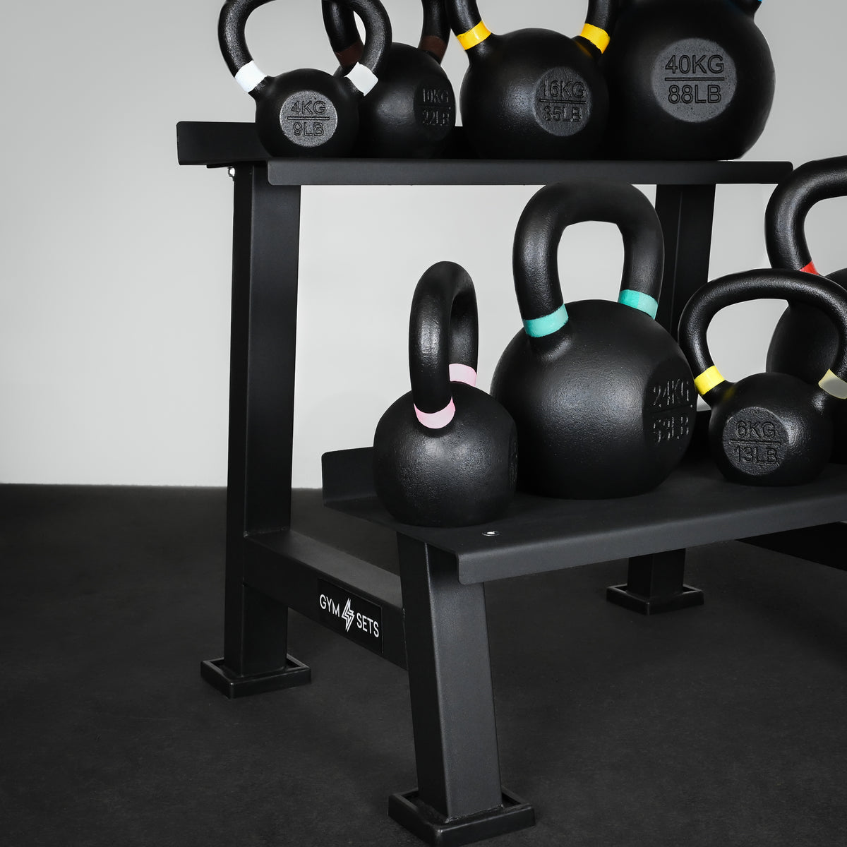GymSets Half Cast Iron Kettlebell Rack