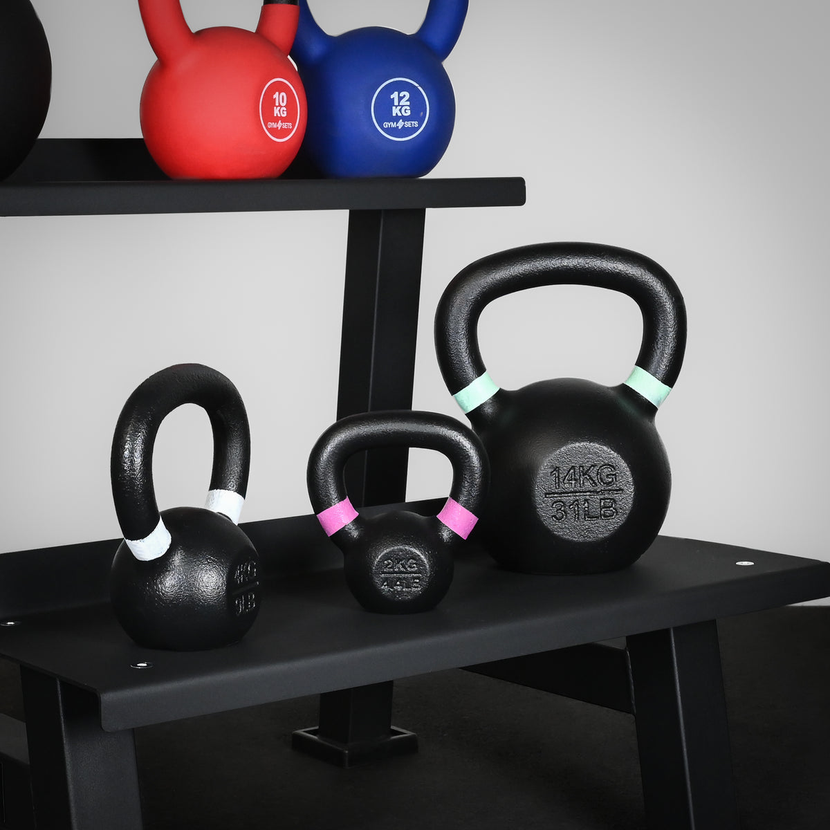 GymSets Half Cast Iron Kettlebell Rack