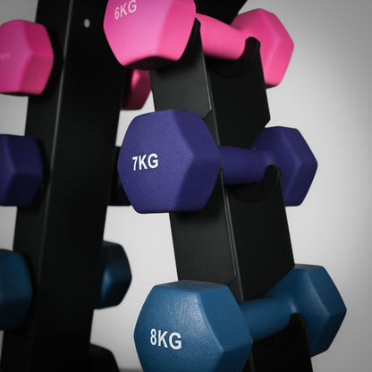 Neoprene Dumbbell Tree Rack
