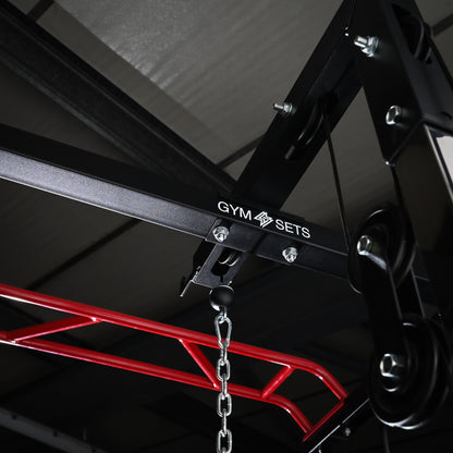 GymSets Power Cage with Cable Pulley