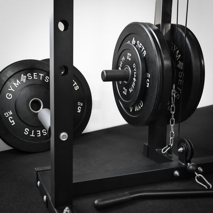 GymSets Power Cage with Cable Pulley