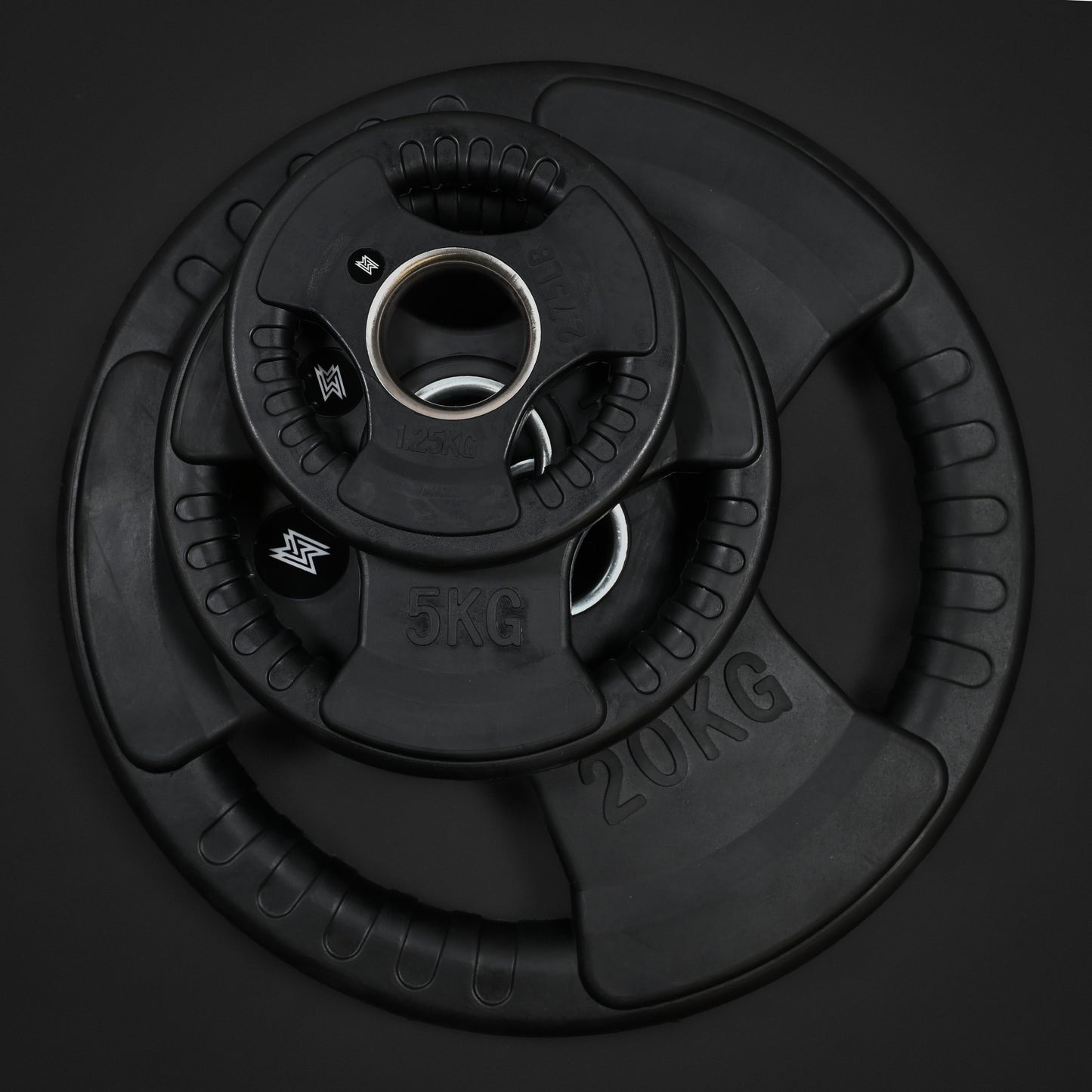 Tri-Grip Olympic Weight Plates