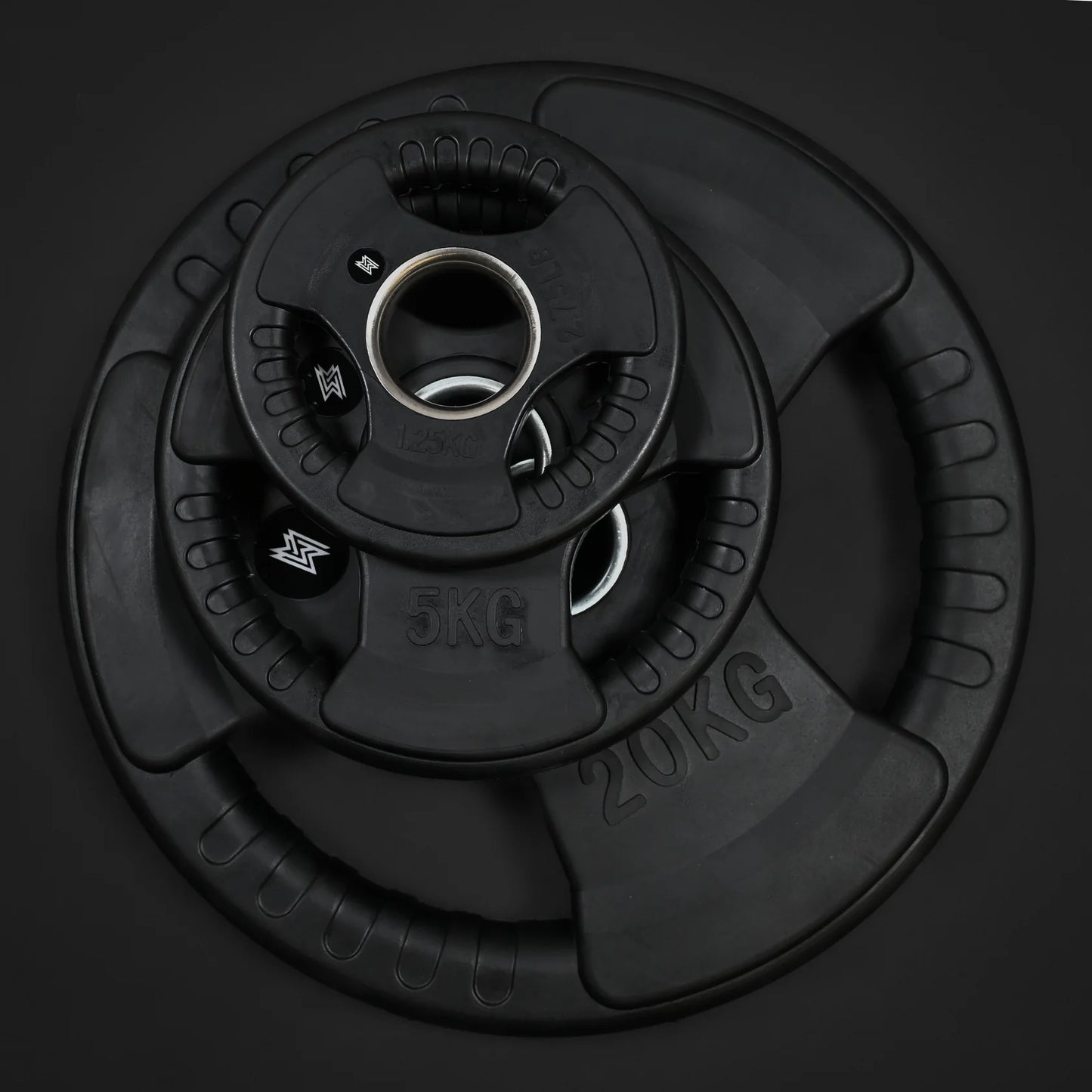 Tri Grip Plate & Dumbbell Package