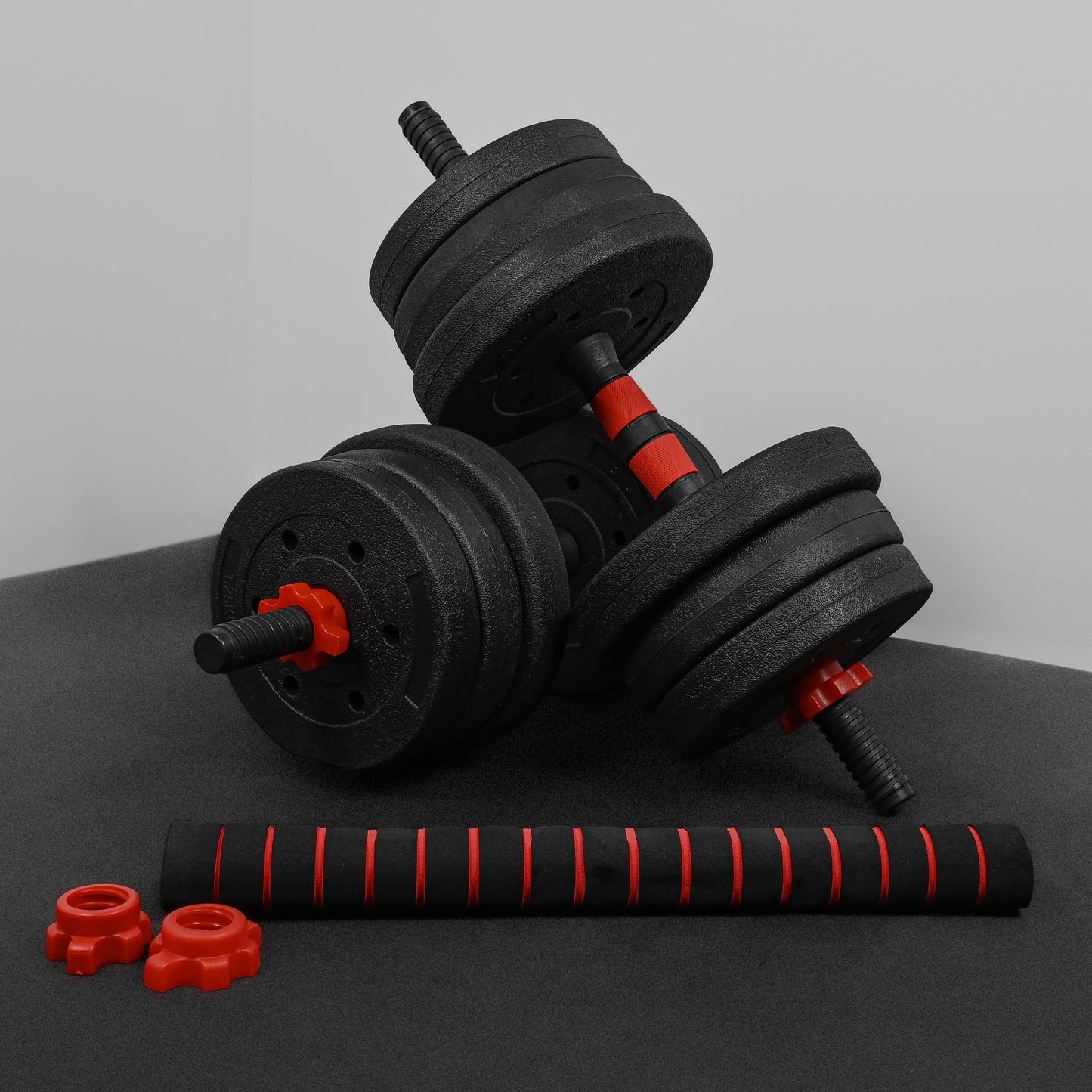 GymSets Adjustable Dumbbell Barbell Set