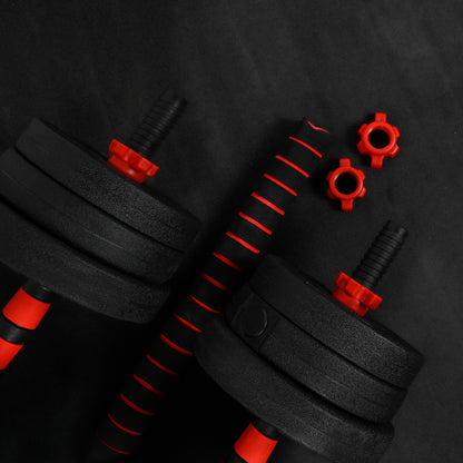 GymSets Adjustable Dumbbell Barbell Set