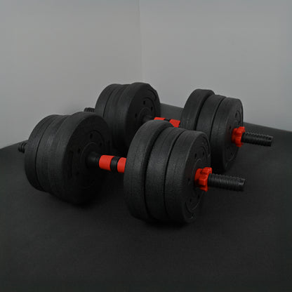 GymSets Adjustable Dumbbell Barbell Set