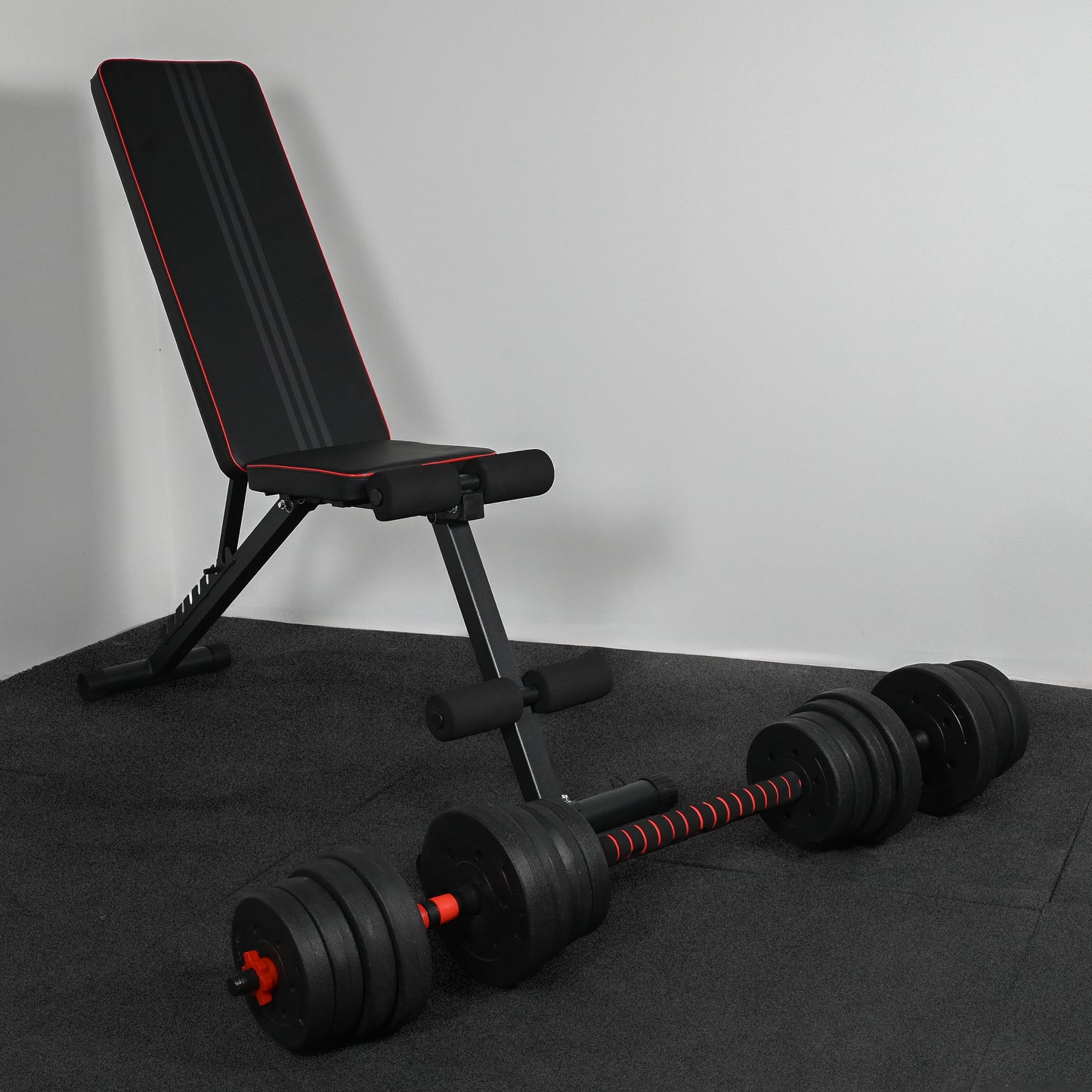 GymSets Adjustable Dumbbell Barbell Set