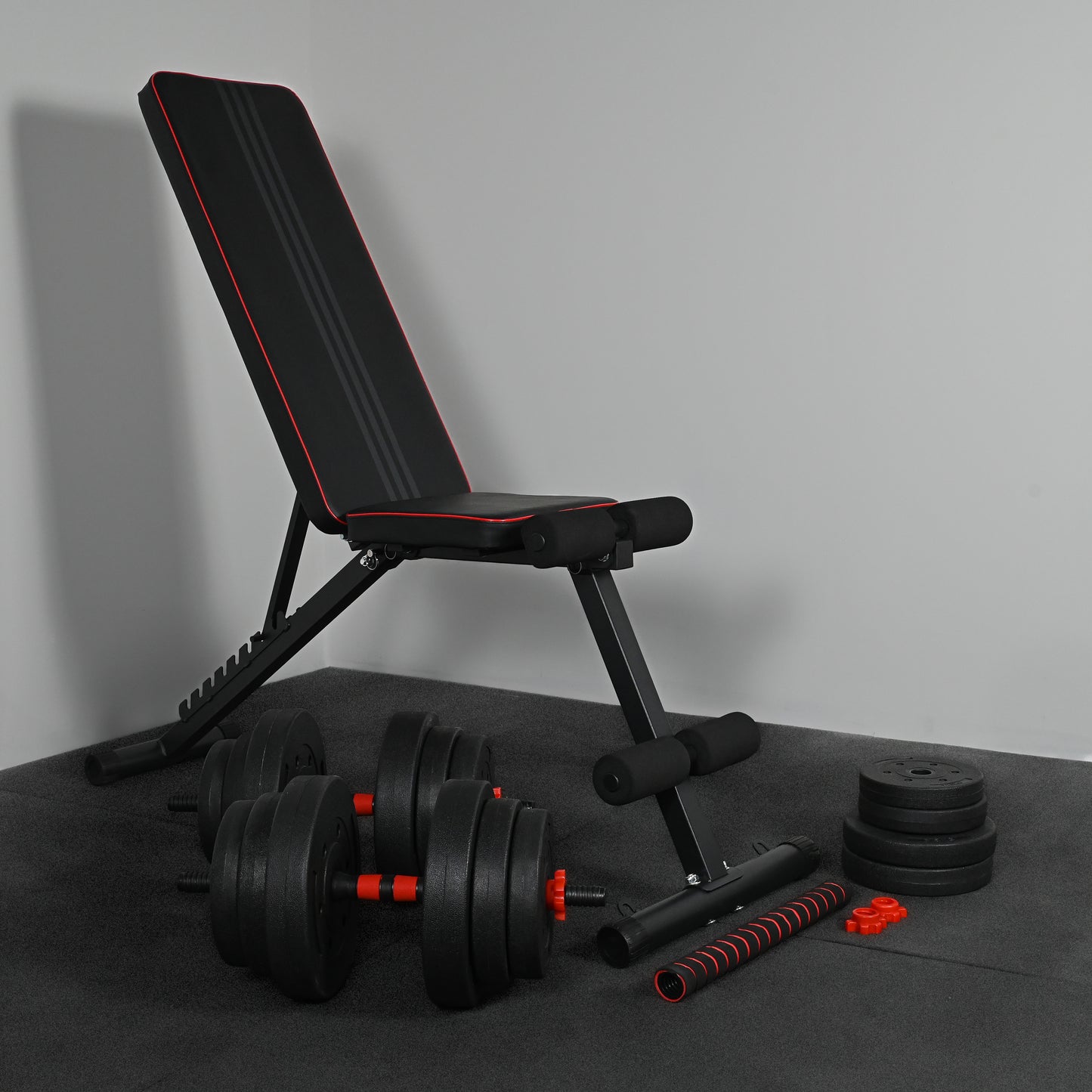 GymSets Adjustable Dumbbell Barbell Set