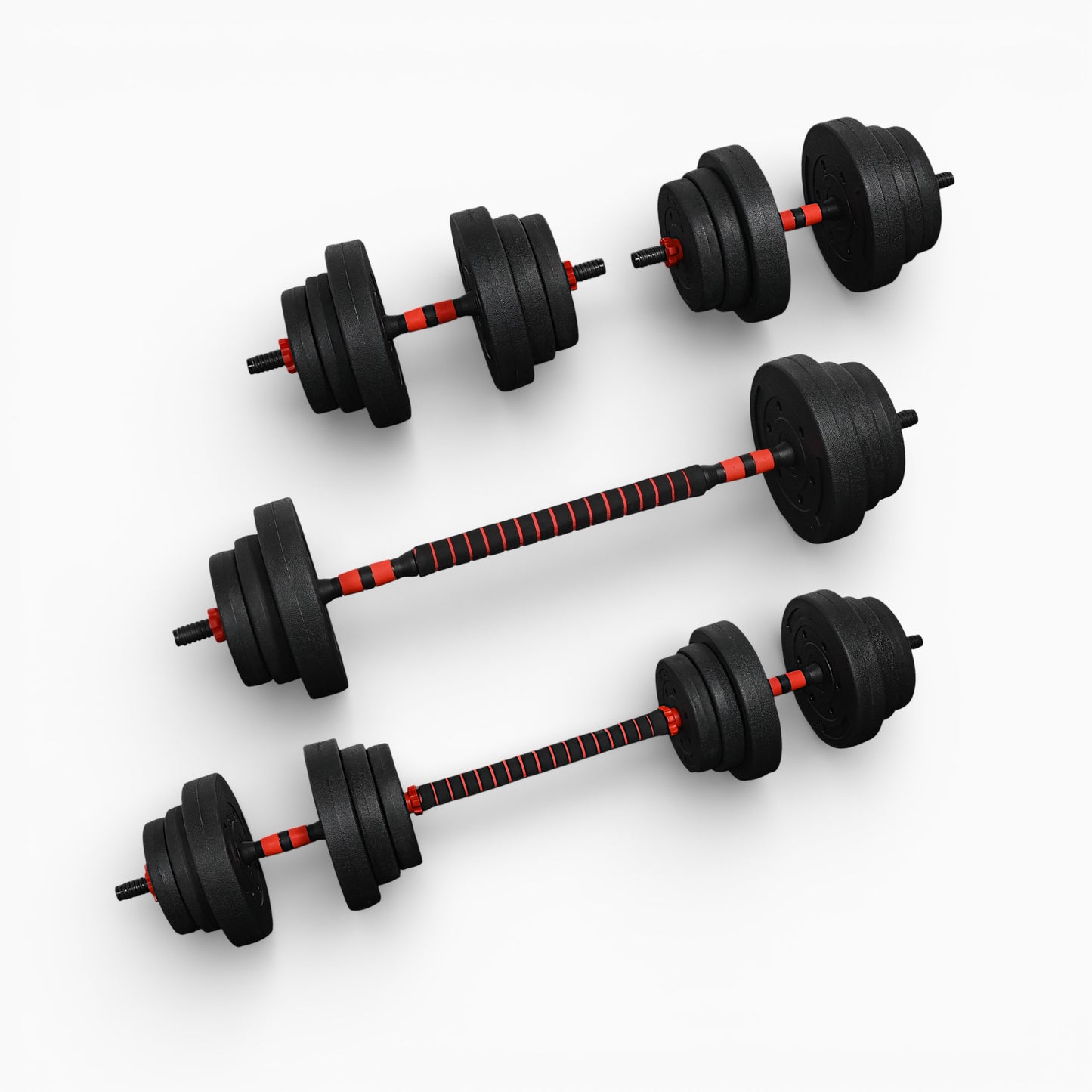 GymSets Adjustable Dumbbell Barbell Set
