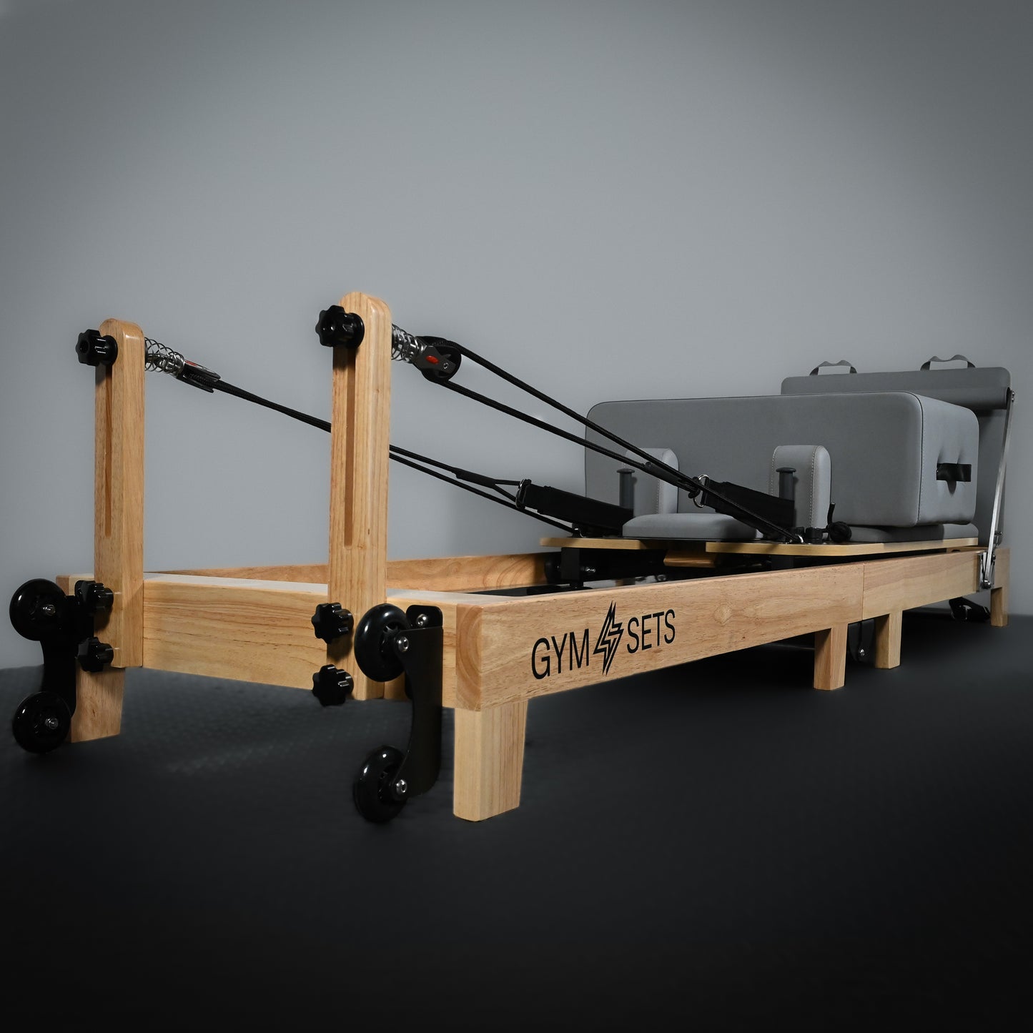 GymSets Oak Reformer Pilates Studio Machine