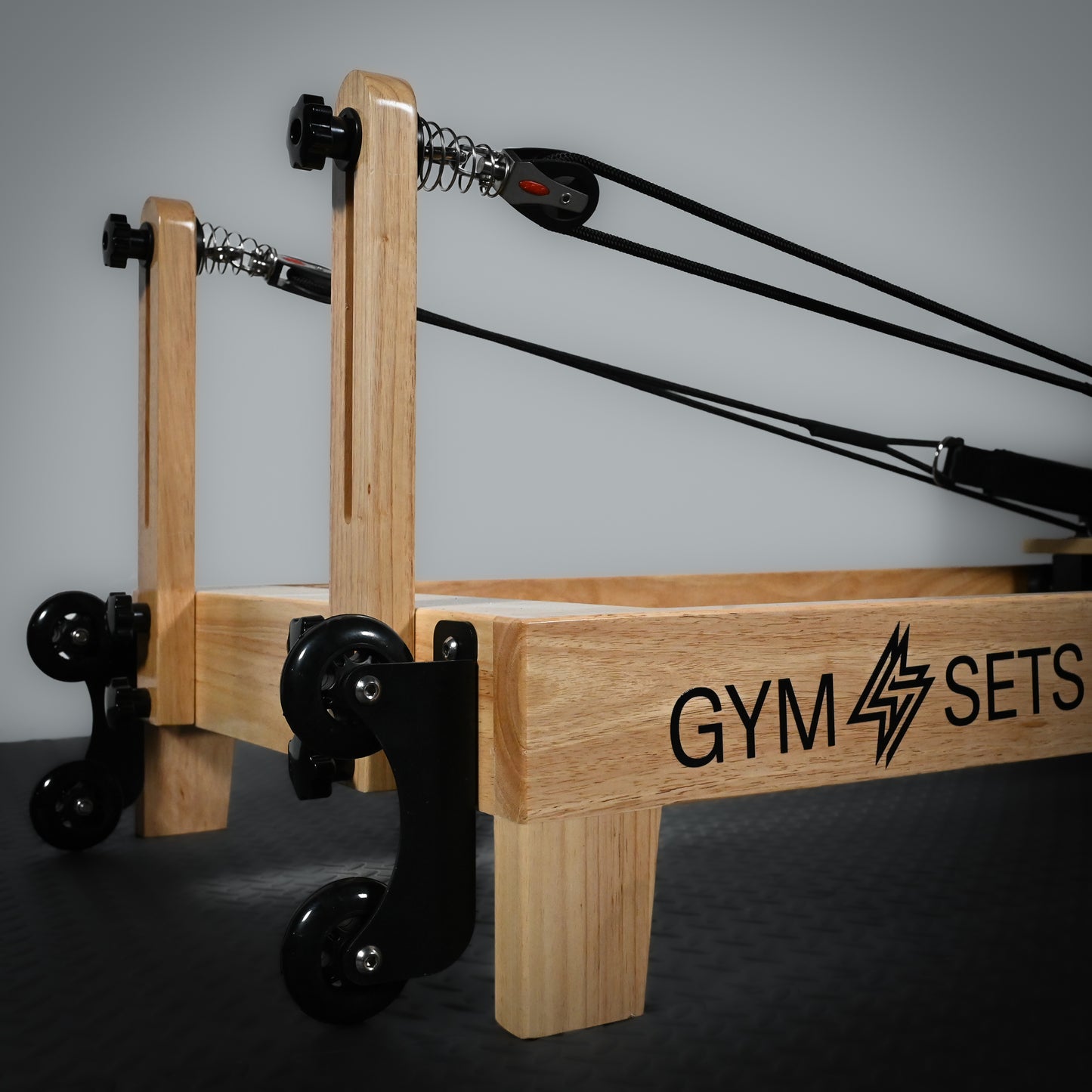 GymSets Oak Reformer Pilates Studio Machine