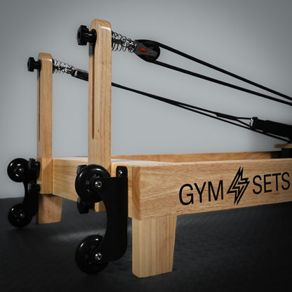 GymSets Oak Reformer Pilates Studio Machine