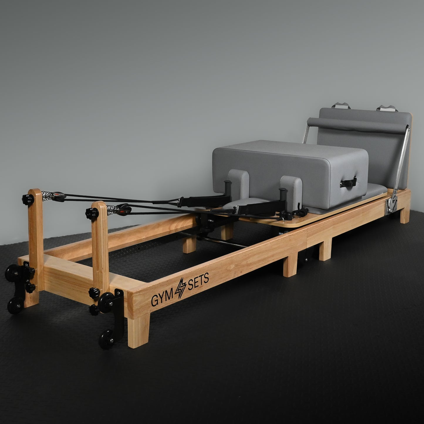 GymSets Oak Reformer Pilates Studio Machine