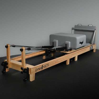 GymSets Oak Reformer Pilates Studio Machine