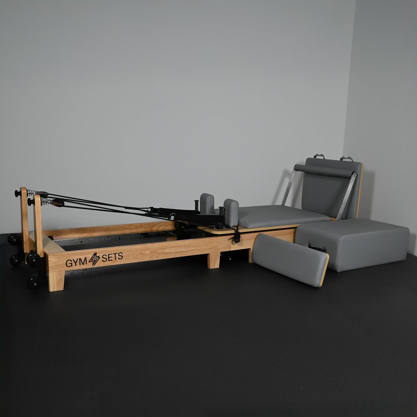 GymSets Oak Reformer Pilates Machine