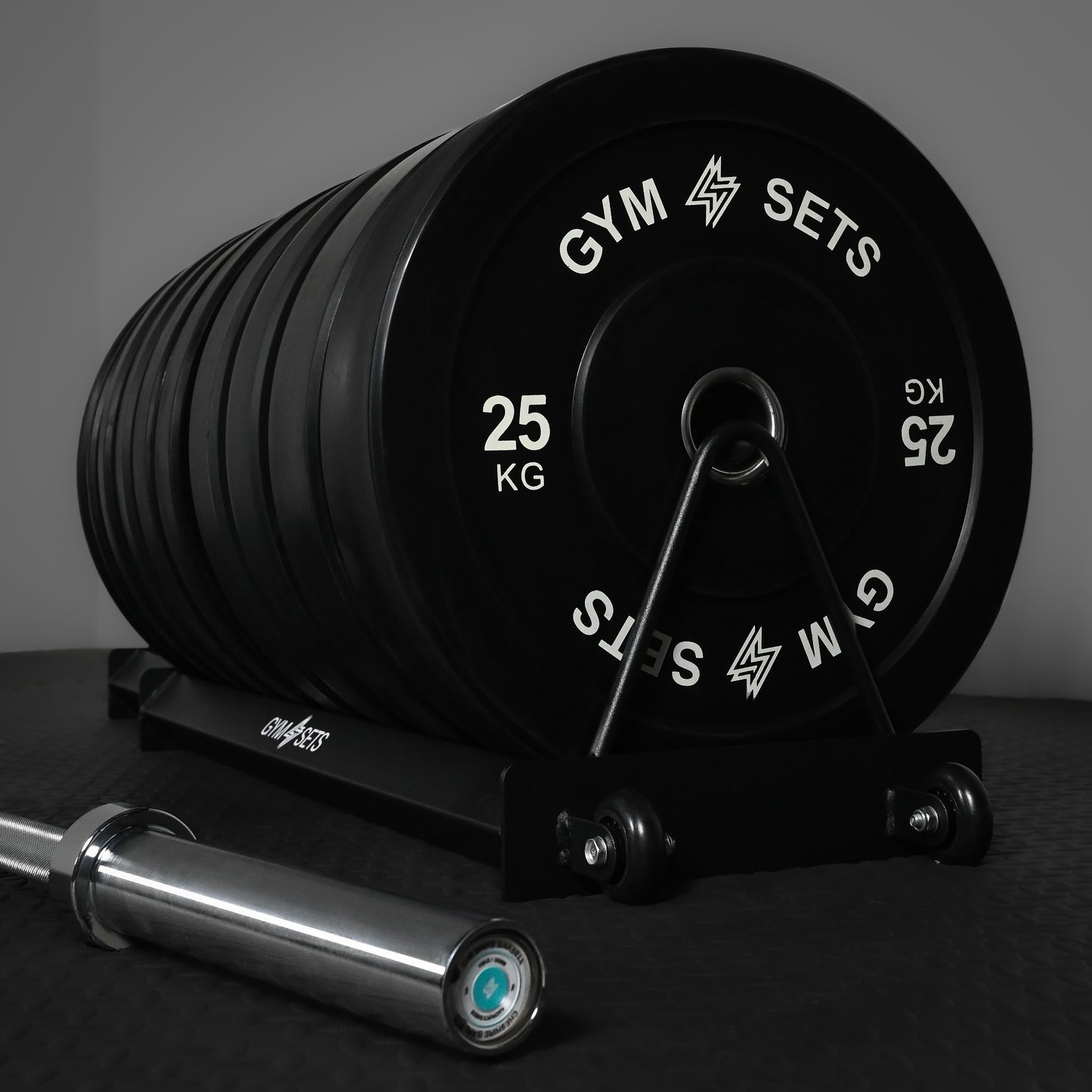 GymSets Extended Weight Plate Storage Rack