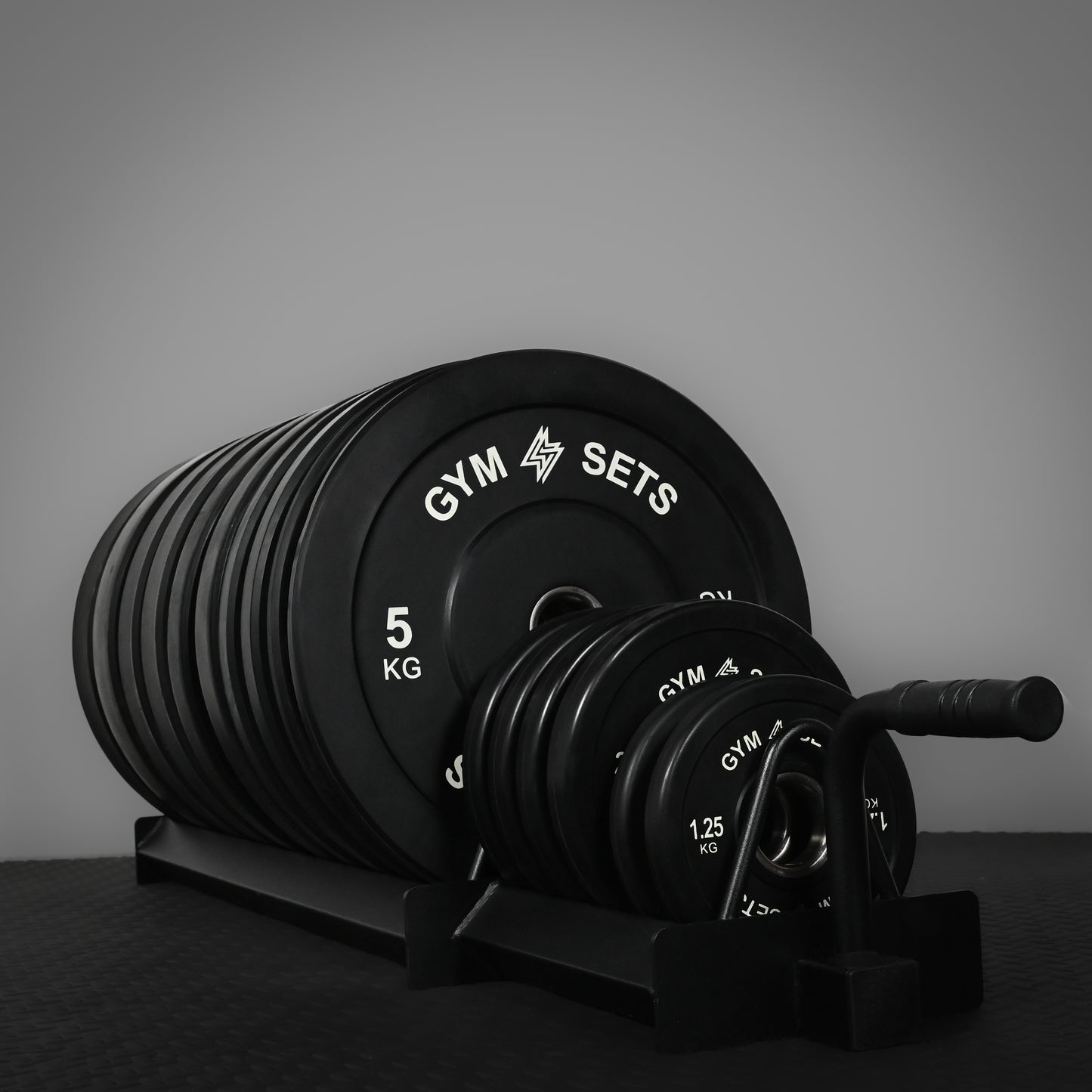 GymSets Extended Weight Plate Storage Rack