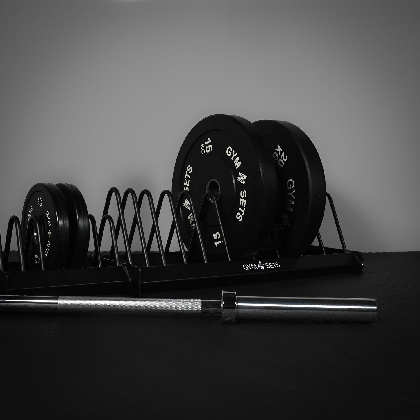 GymSets Extended Weight Plate Storage Rack