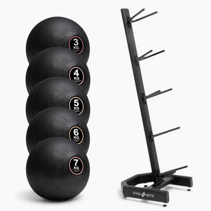 GymSets Slam Ball Set With Rack