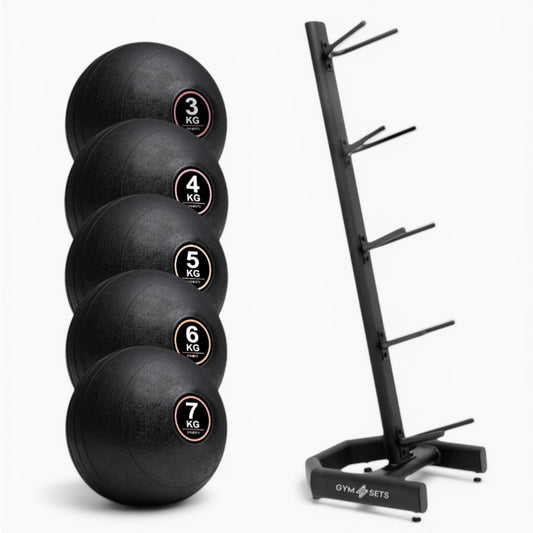 GymSets Slam Ball Set With Rack