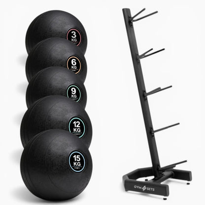 GymSets Slam Ball Set With Rack