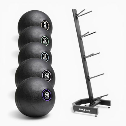 GymSets Slam Ball Set With Rack