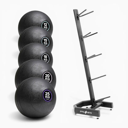 GymSets Slam Ball Set With Rack