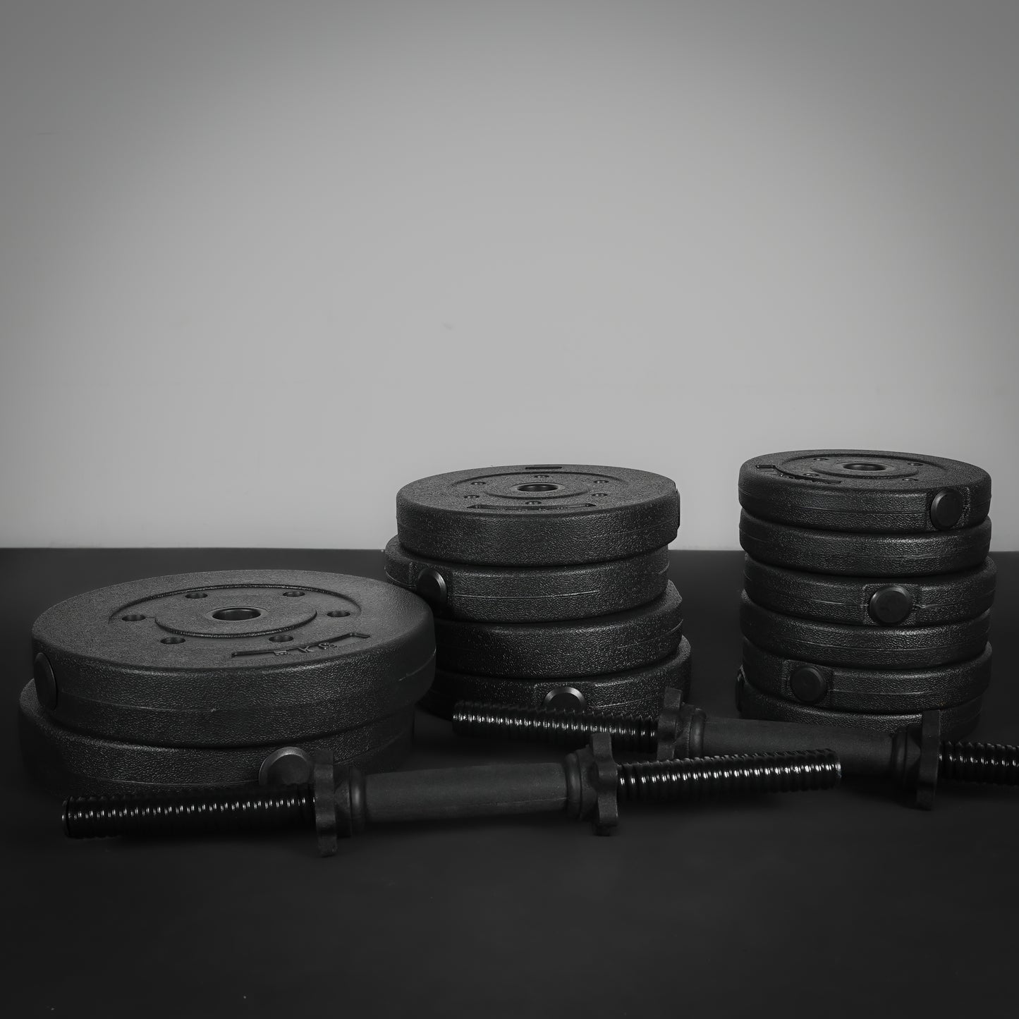 GymSets Vinyl 30kg Adjustable Dumbbell Set