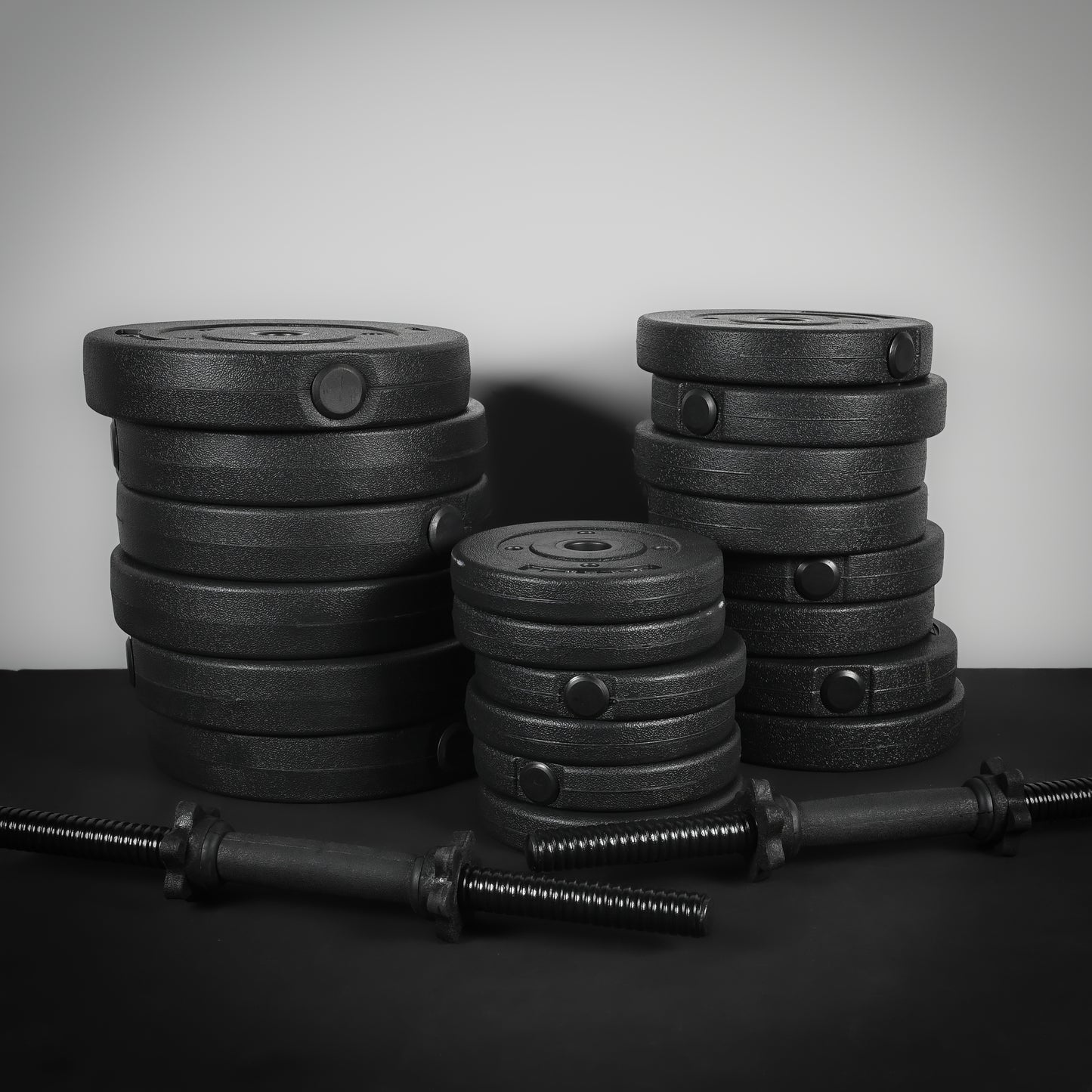 GymSets Vinyl 30kg Adjustable Dumbbell Set