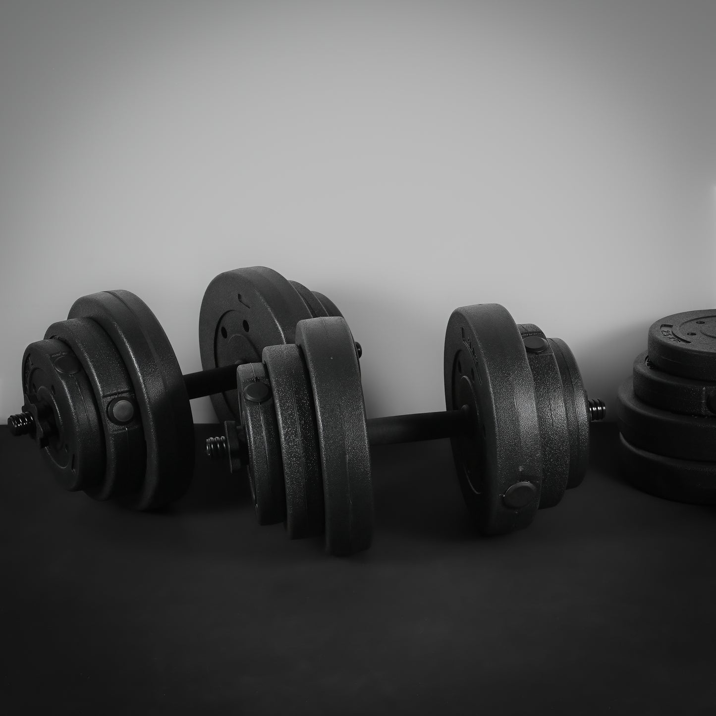 GymSets Vinyl 30kg Adjustable Dumbbell Set