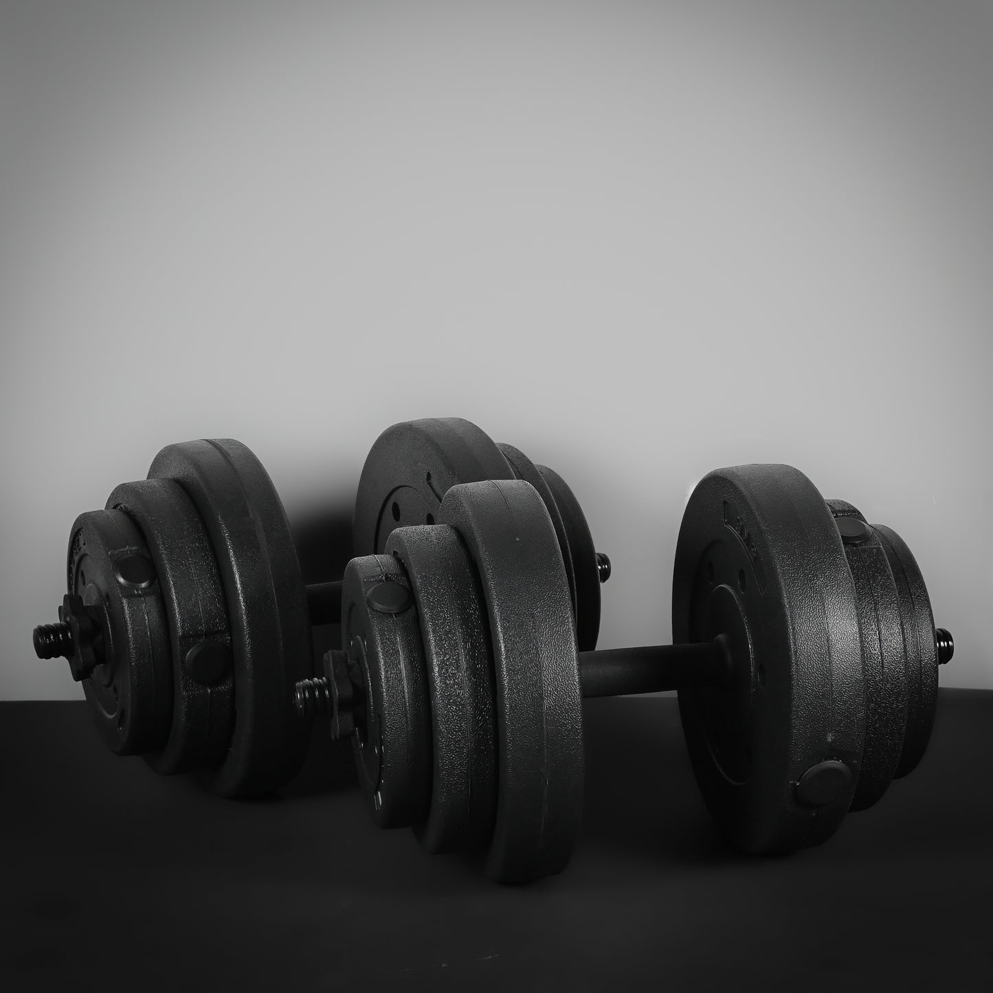 GymSets Vinyl 30kg Adjustable Dumbbell Set