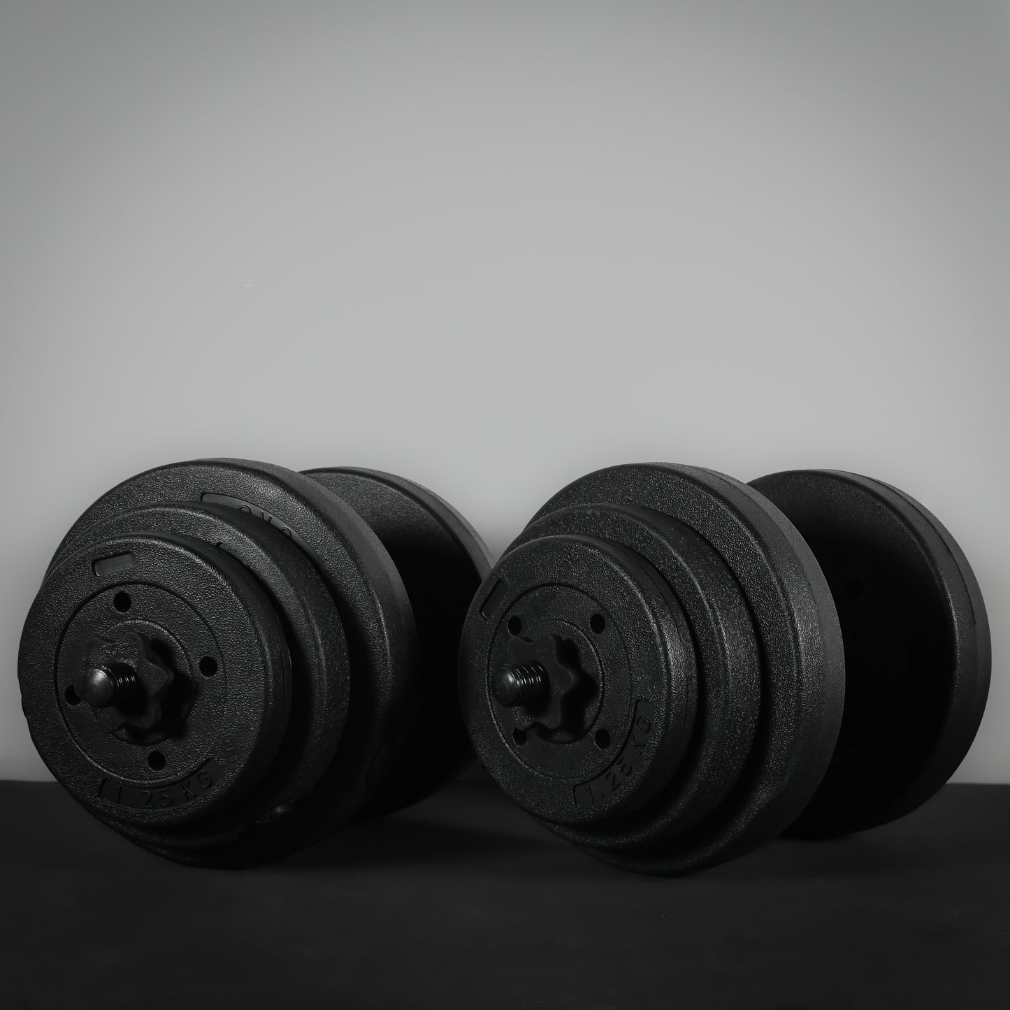 GymSets Vinyl 30kg Adjustable Dumbbell Set