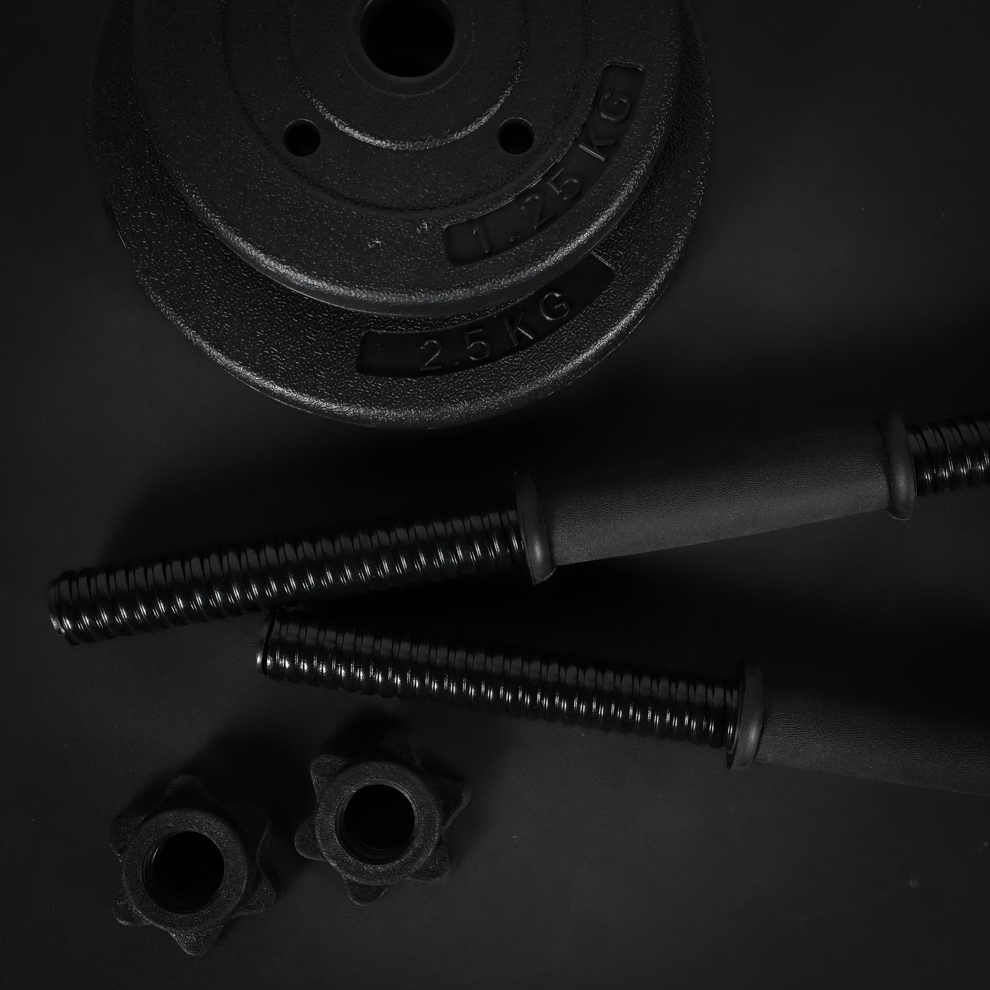 GymSets Vinyl 30kg Adjustable Dumbbell Set