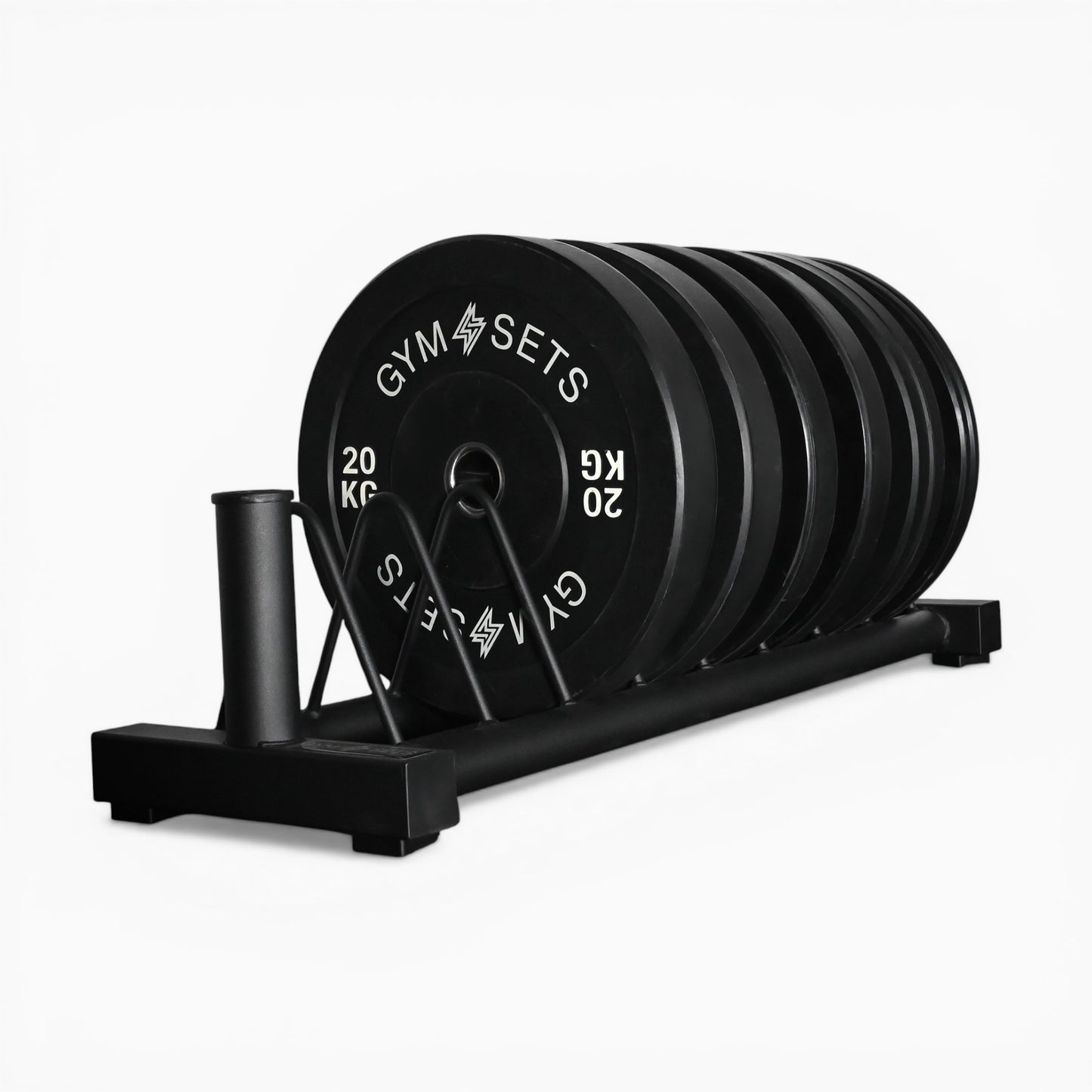 GymSets Standard Weight Plate Storage Rack