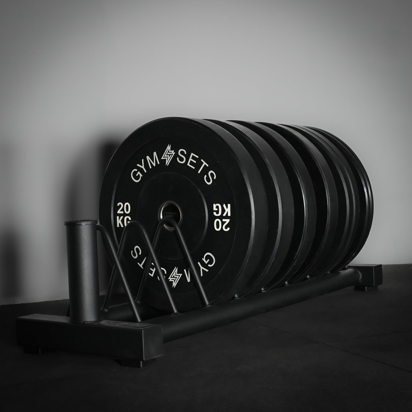 GymSets Standard Weight Plate Storage Rack