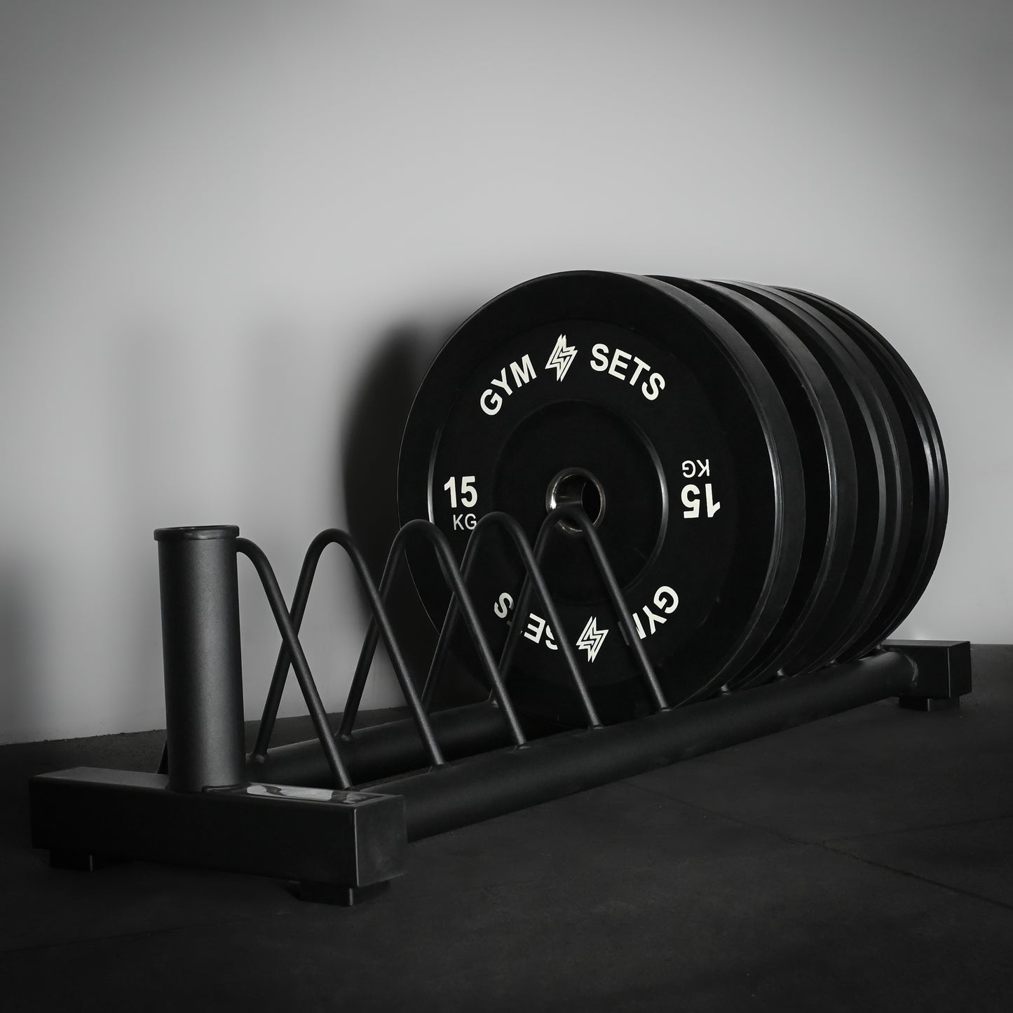 GymSets Standard Weight Plate Storage Rack