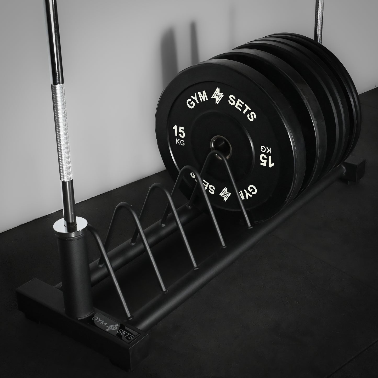 GymSets Standard Weight Plate Storage Rack