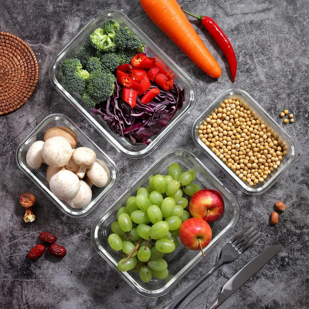 Discover The Best Glass Meal Prep Containers With Lids For Fresh, Reusable Food Storage. Perfect For Meal Prep, Lunch Boxes & Reducing Plastic. Buy Now!"