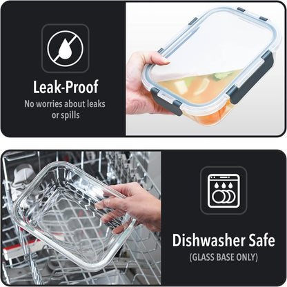 Discover The Best Glass Meal Prep Containers With Lids For Fresh, Reusable Food Storage. Perfect For Meal Prep, Lunch Boxes & Reducing Plastic. Buy Now!"