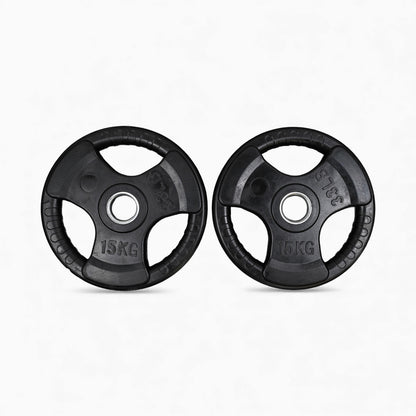 Durable Tri-Grip Olympic Weight Plates | Ergonomic & Easy To Handle
