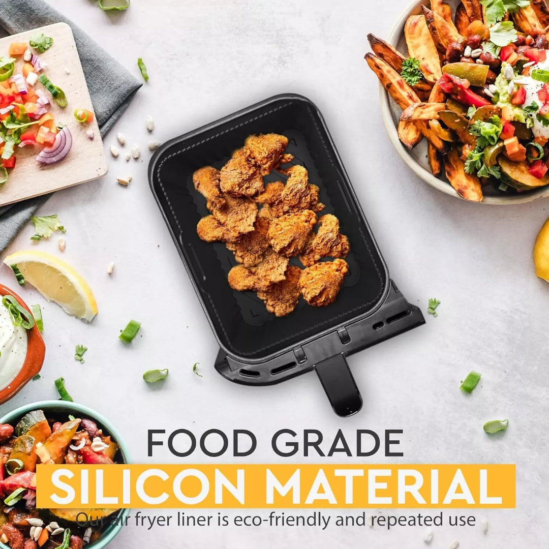 Eco-Friendly Durable Reusable Silicone Non-Stick Air Fryer Pot