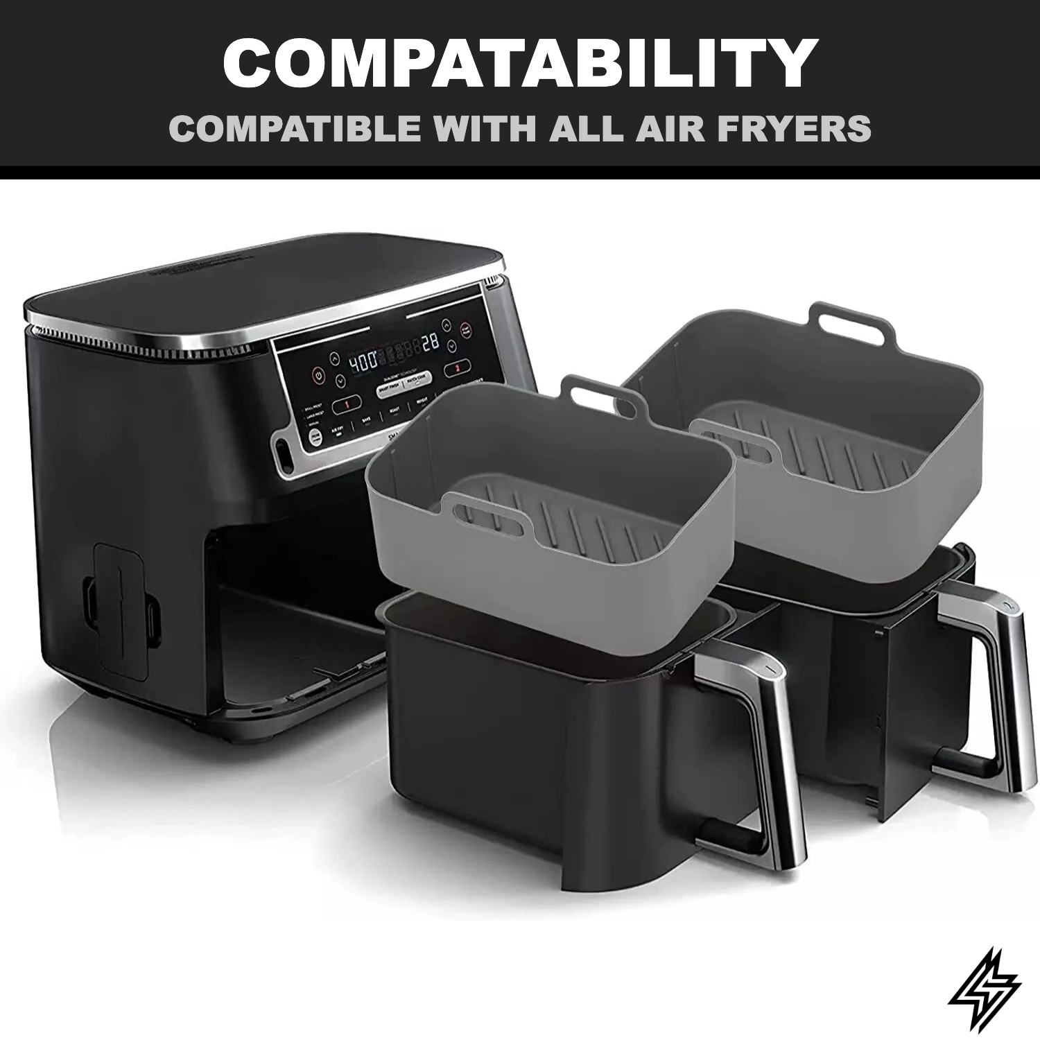 Eco-Friendly Durable Reusable Silicone Non-Stick Air Fryer Pot