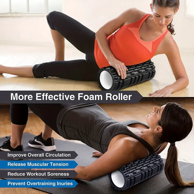 Foam High Density Massage Roller Low Back, Leg Exercise Pilates Sponge