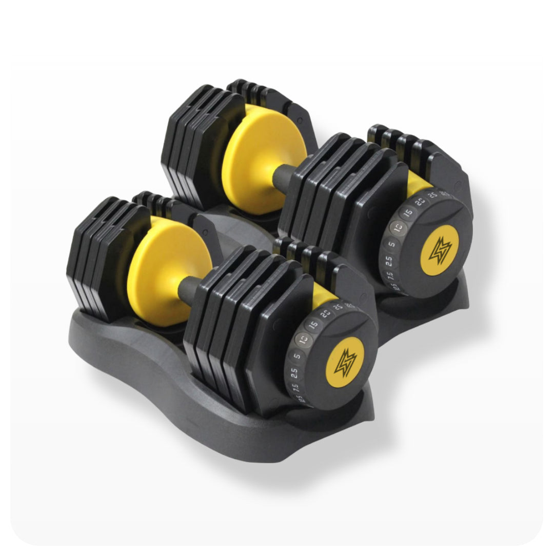 GYMSETS 2.5kg 25kg Adjustable Dumbbell Select DB Weight Home Gym Set GYM SETS UK