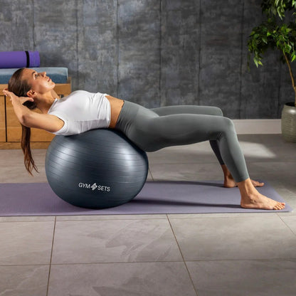 GymSets 65cm Yoga & Exercise Ball – Durable, Non-Slip, Premium Quality