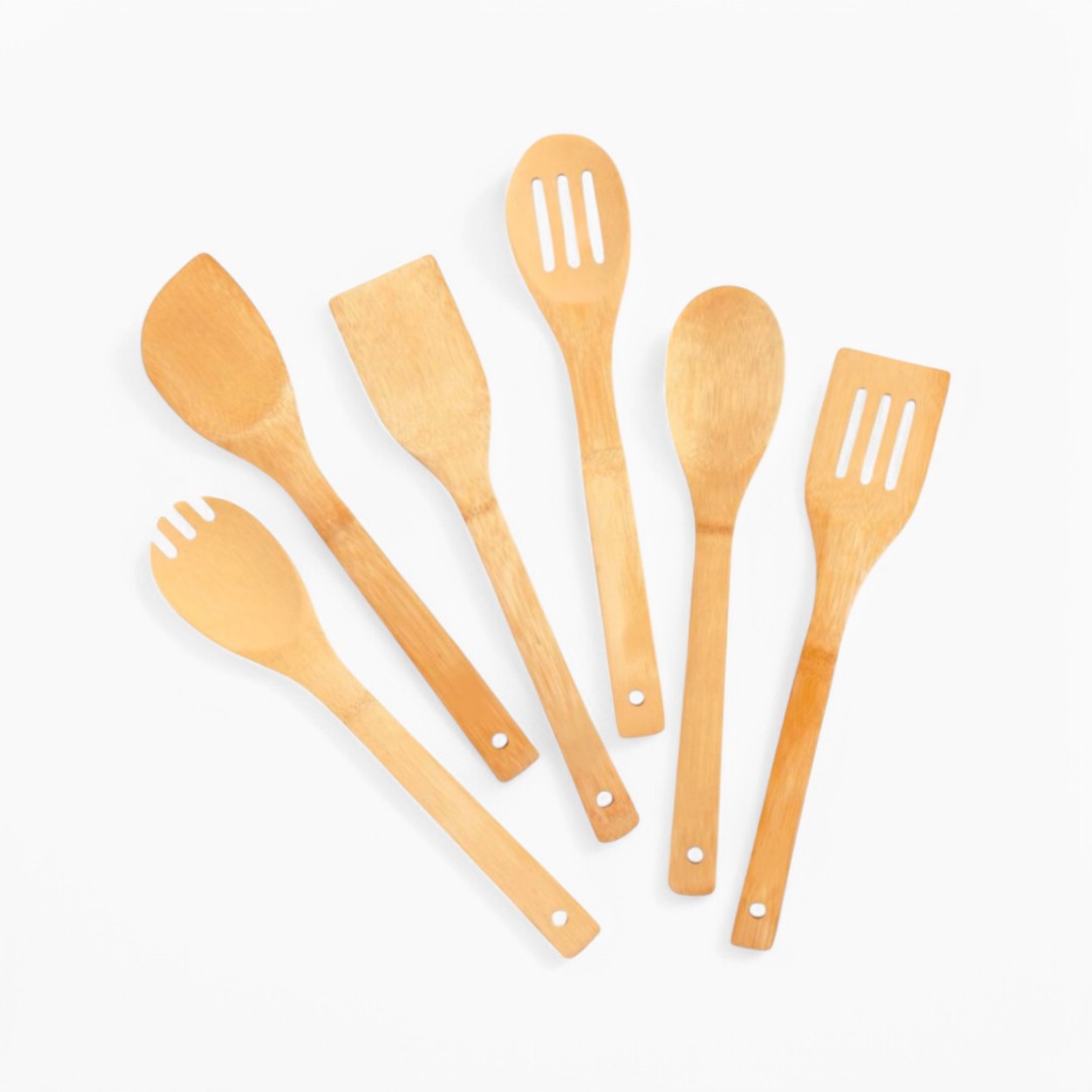 GymSets Bamboo Utensils – Lightweight Eco-Friendly Reusable Cutlery