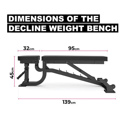 GymSets Commercial Curved Adjustable Weight Bench